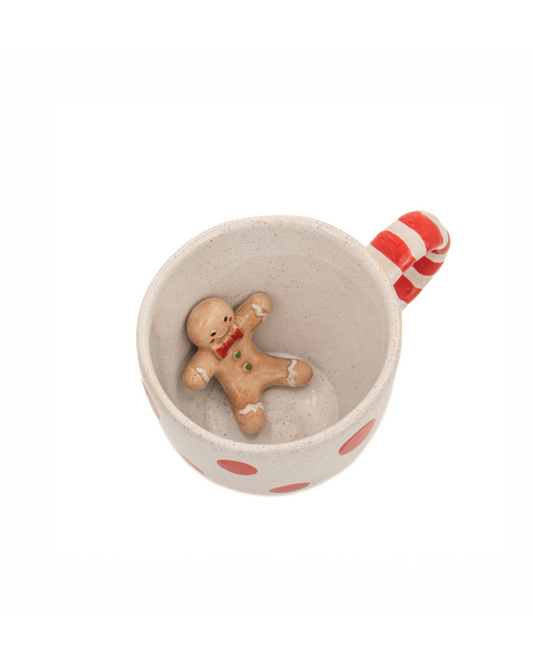 Surprise Hidden Gingerbread Man Mug