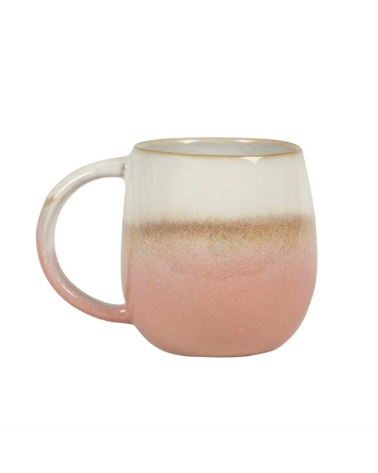 Dip Glazed Ombre Pink Mug