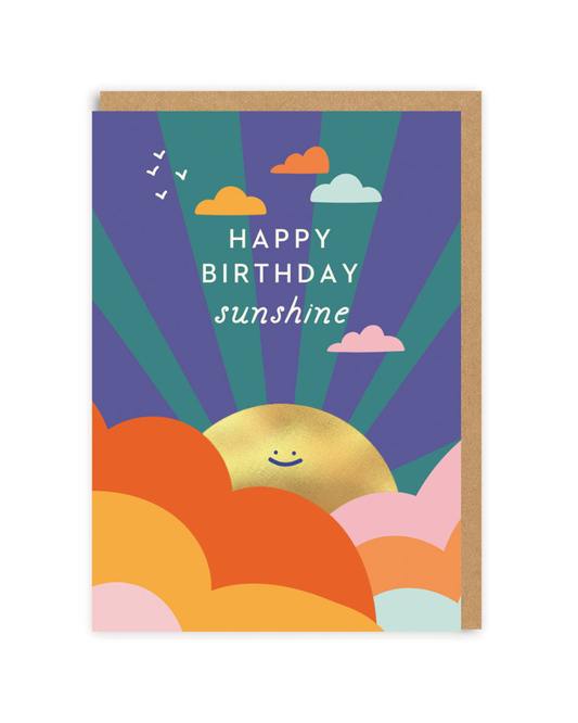 Sunshine And Clouds Birthday Card