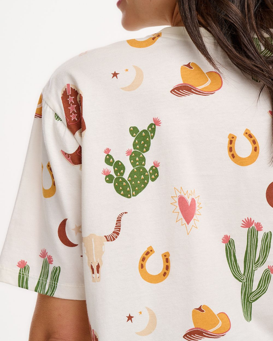 Kinsley Cowgirl Relaxed T-Shirt By Sugarhill Brighton
