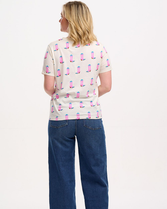 Maggie Cowgirl Boots T-Shirt By Sugarhill Brighton