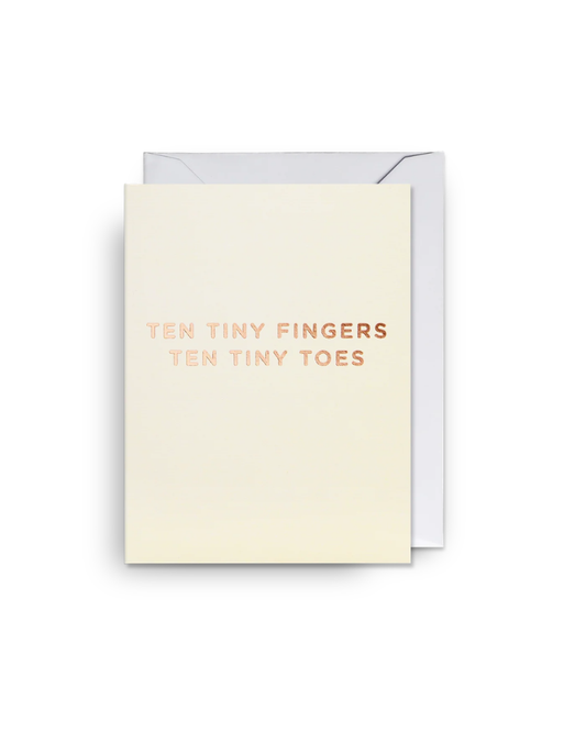 Ten Tiny Fingers, Ten Tiny Toes Mini Greeting Card