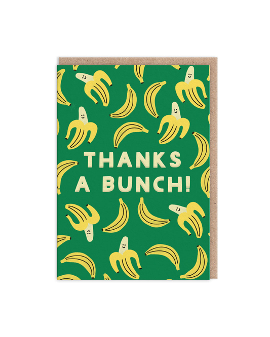 Thanks A Bunch Bananas Greeting Card
