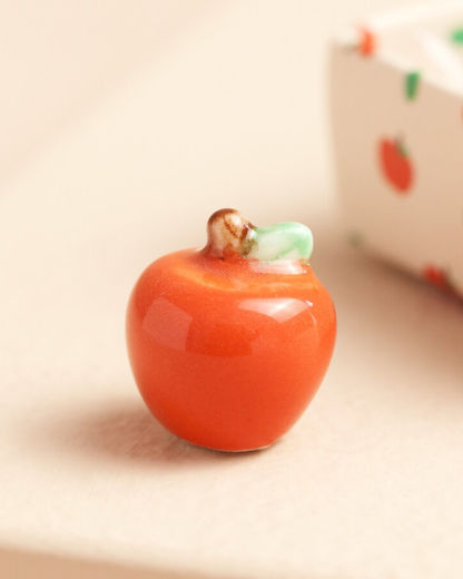 Thank You Teacher Red Apple Ceramic Token In Matchbox