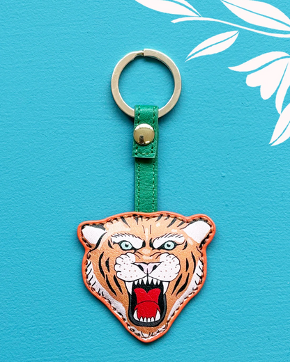 Tiger Inked Vegan Leather Keyring