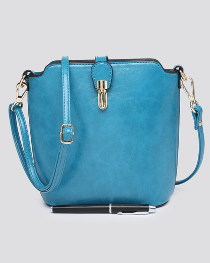 Large Osprey Style Vegan Leather Crossbody Bag