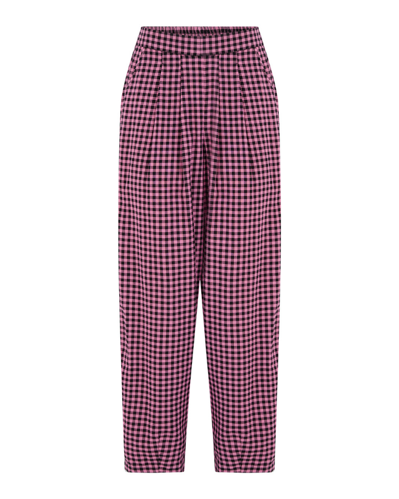 Tyler Pink Gingham Check Trousers