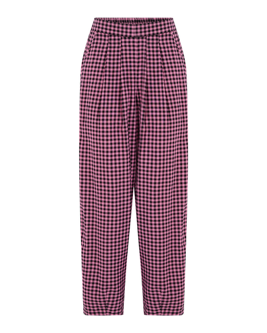 Tyler Pink Gingham Check Trousers