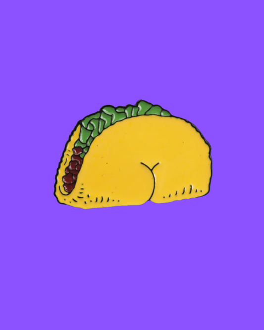 Taco Bum Enamel Pin Badge