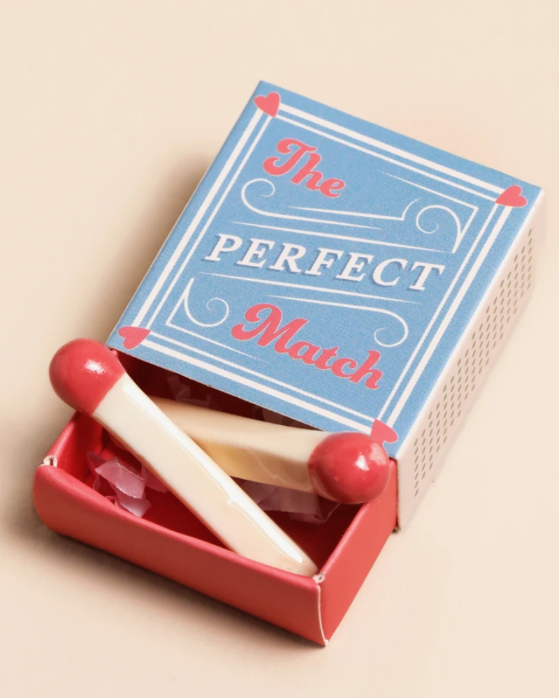Perfect Match Tiny Ceramic Token In Matchbox
