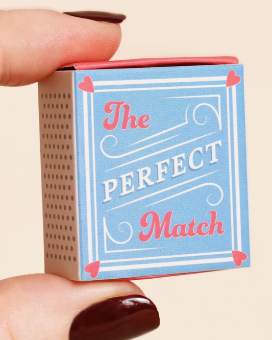 Perfect Match Tiny Ceramic Token In Matchbox