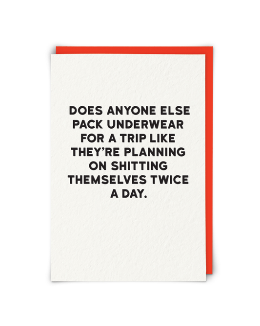 Underwear Greetings Card