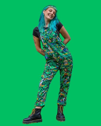 Pond Birds Unisex Stretch Dungarees