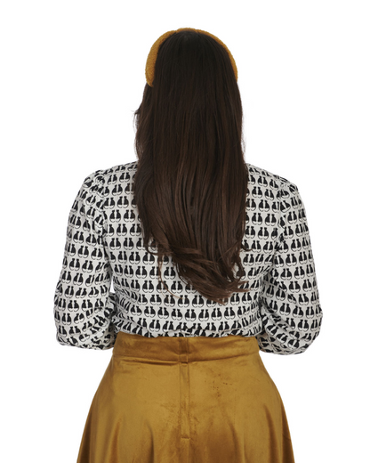 Cats Queen Monochrome Blouse