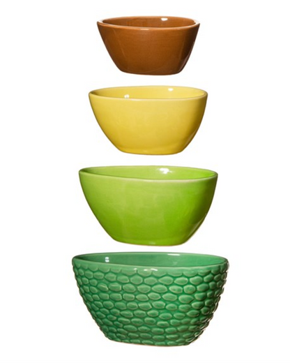 Avocado Shaped Measuring Bowls Set of 4