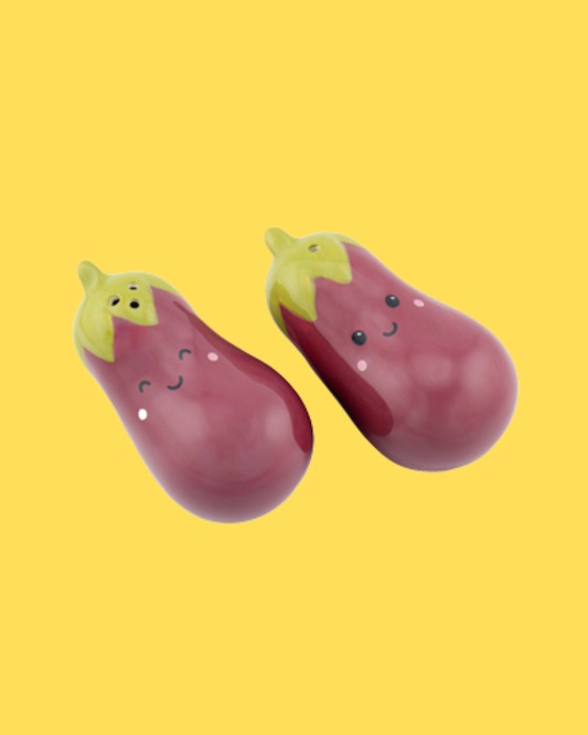 Aubergine Salt And Pepper Set