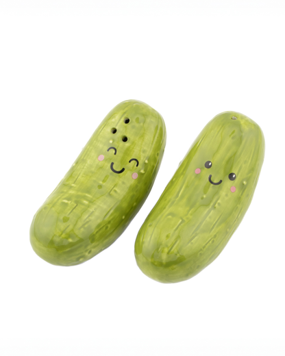 Pickle Salt and Pepper Shakers