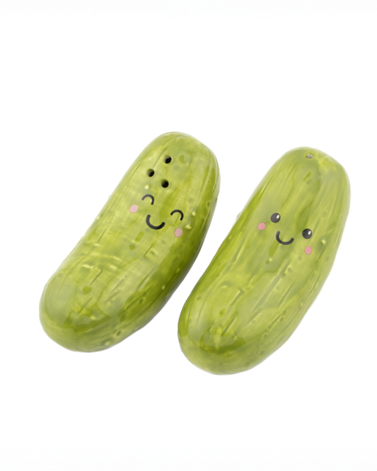 Pickle Salt and Pepper Shakers