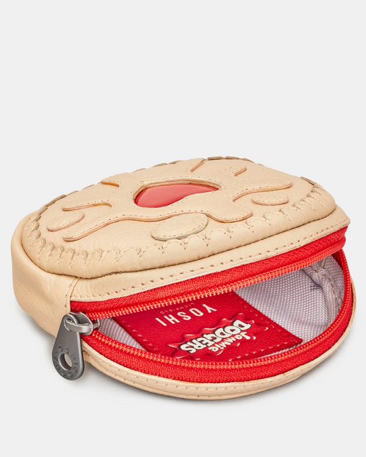 Jammy Dodger Real Leather Round Zip Purse