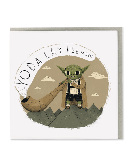 Yoda Lay Hee Hoo! Greeting Card