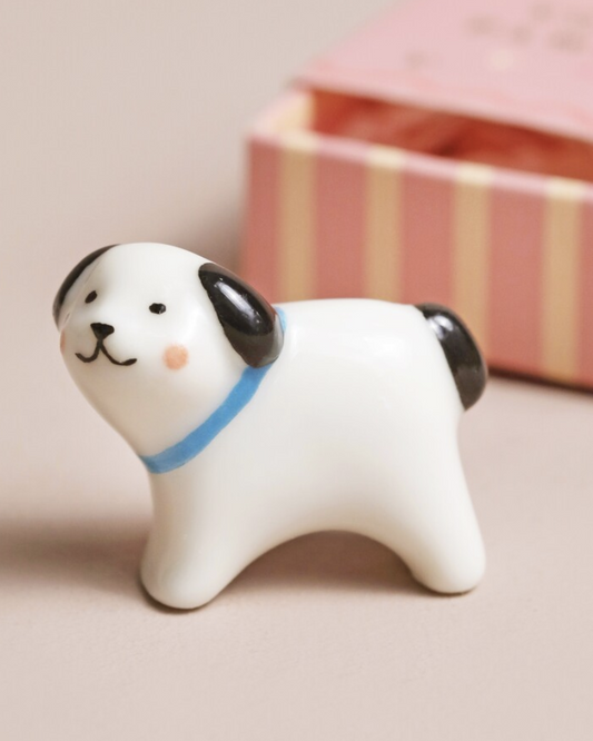 Pawsome Dog Tiny Ceramic Token In Matchbox
