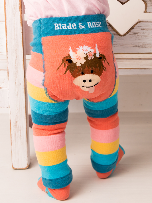 Bonnie Highland Cow Leggings 0-6 Months