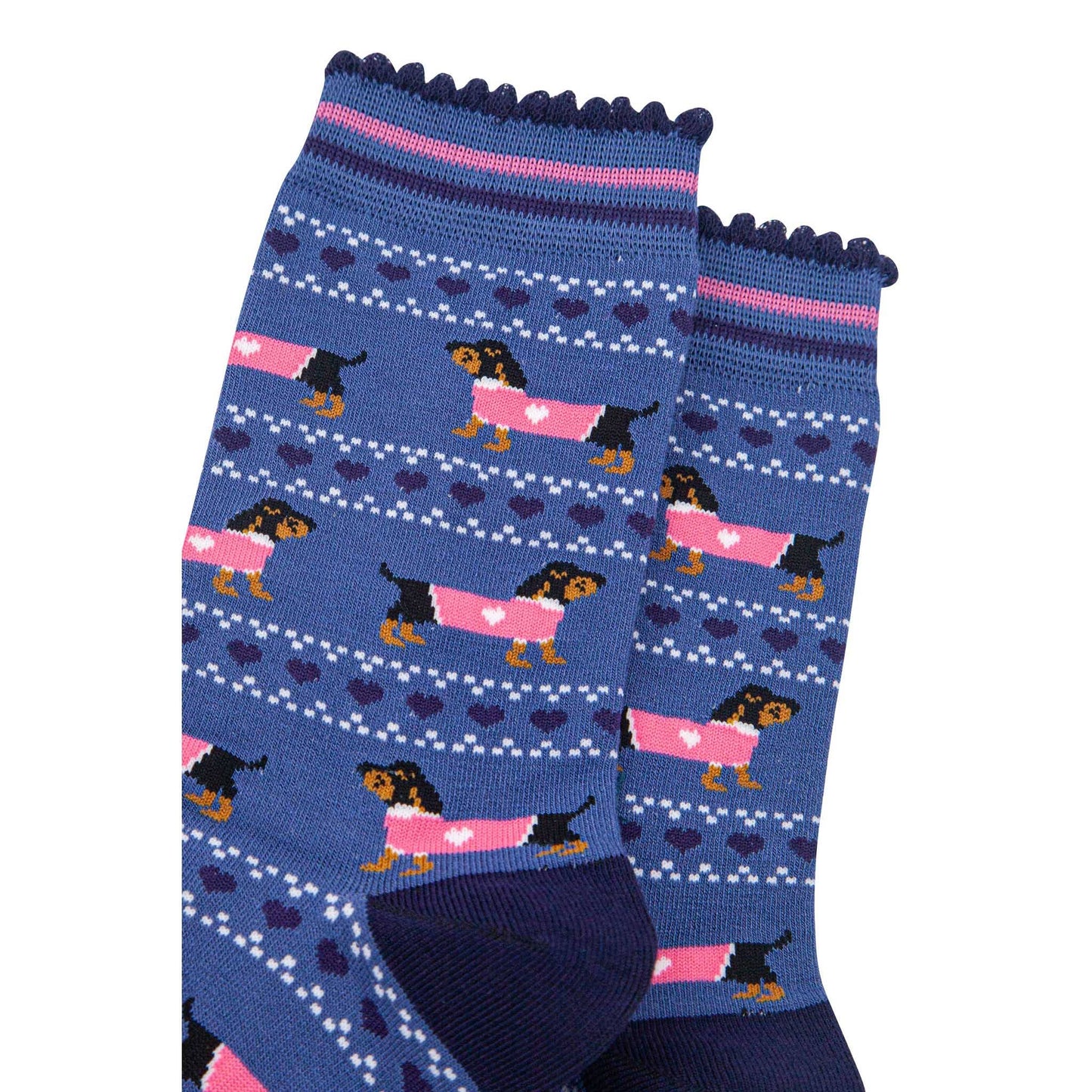 Sausage Dog Fair Isle Unisex Socks