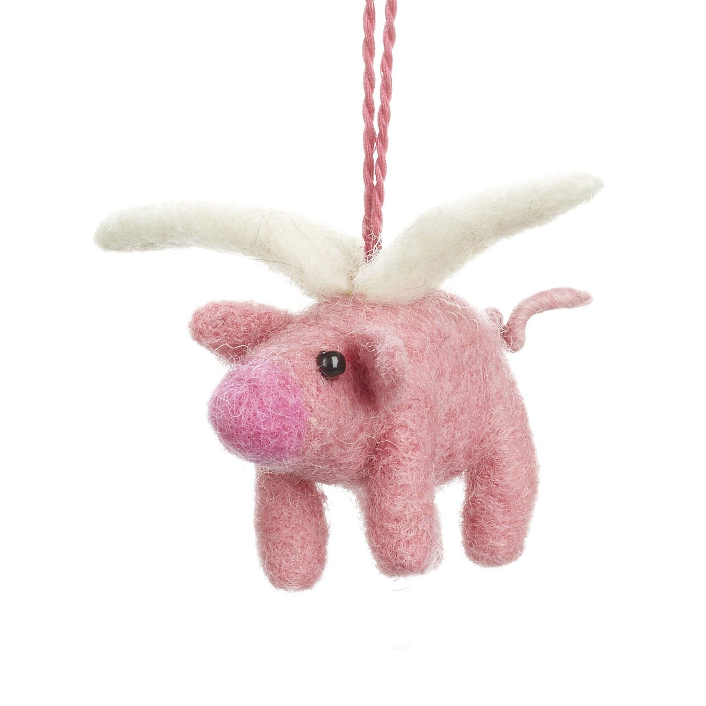 Flying Pig Hanging  Handmade Felt Decoration