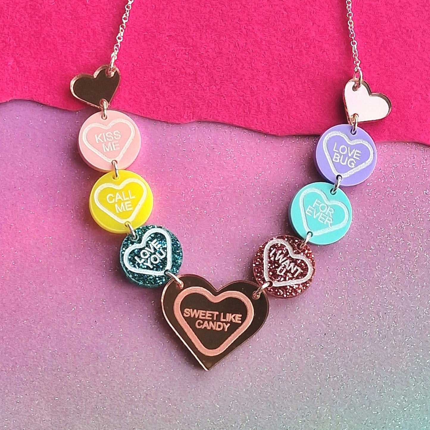 Love Heart Sweetie Statement Necklace