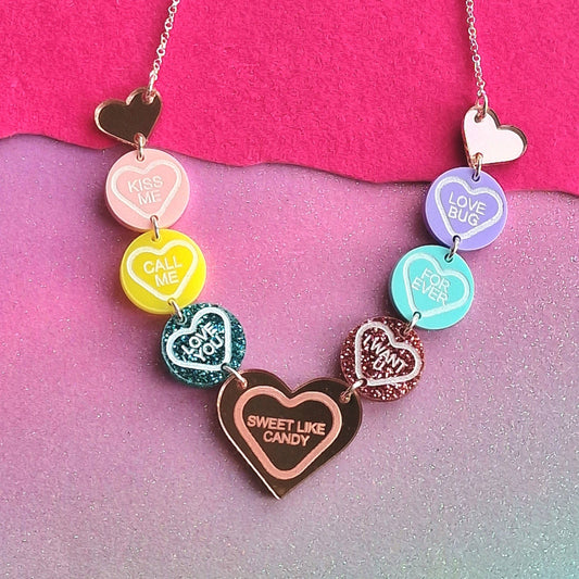 Love Heart Sweetie Statement Necklace