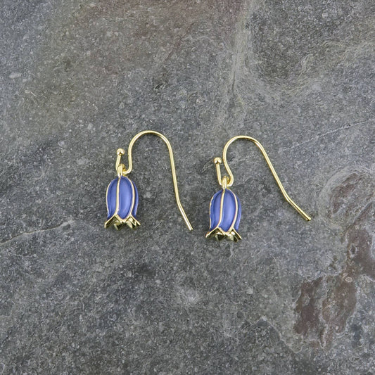 Bluebell Flower Single Drop Hook Earring