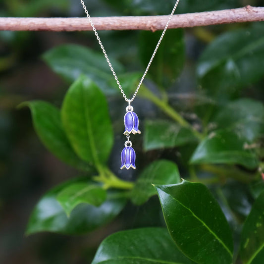 Bluebell Flower Pendant Necklace