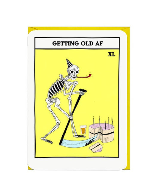 Getting Old AF Tarot Birthday Card