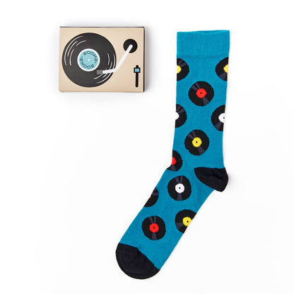 Vinyl Record Gift Box Unisex Socks