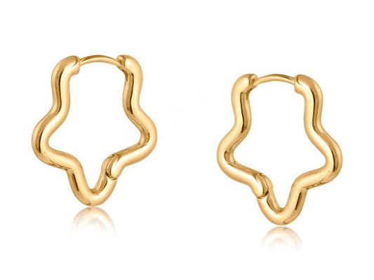 Soraya Organic Squiggle Hoops