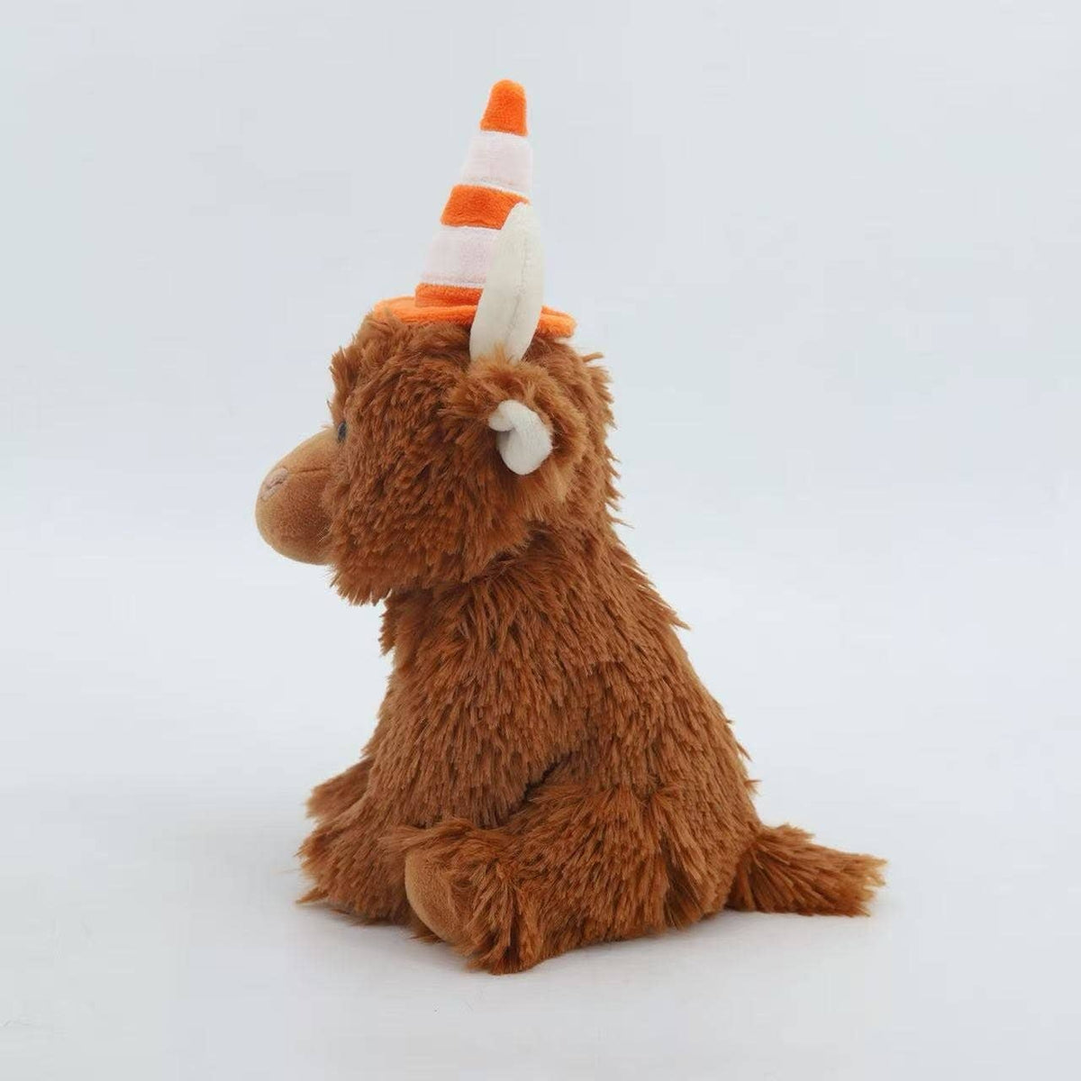 Traffic Cone Coo Highland Cow Toy
