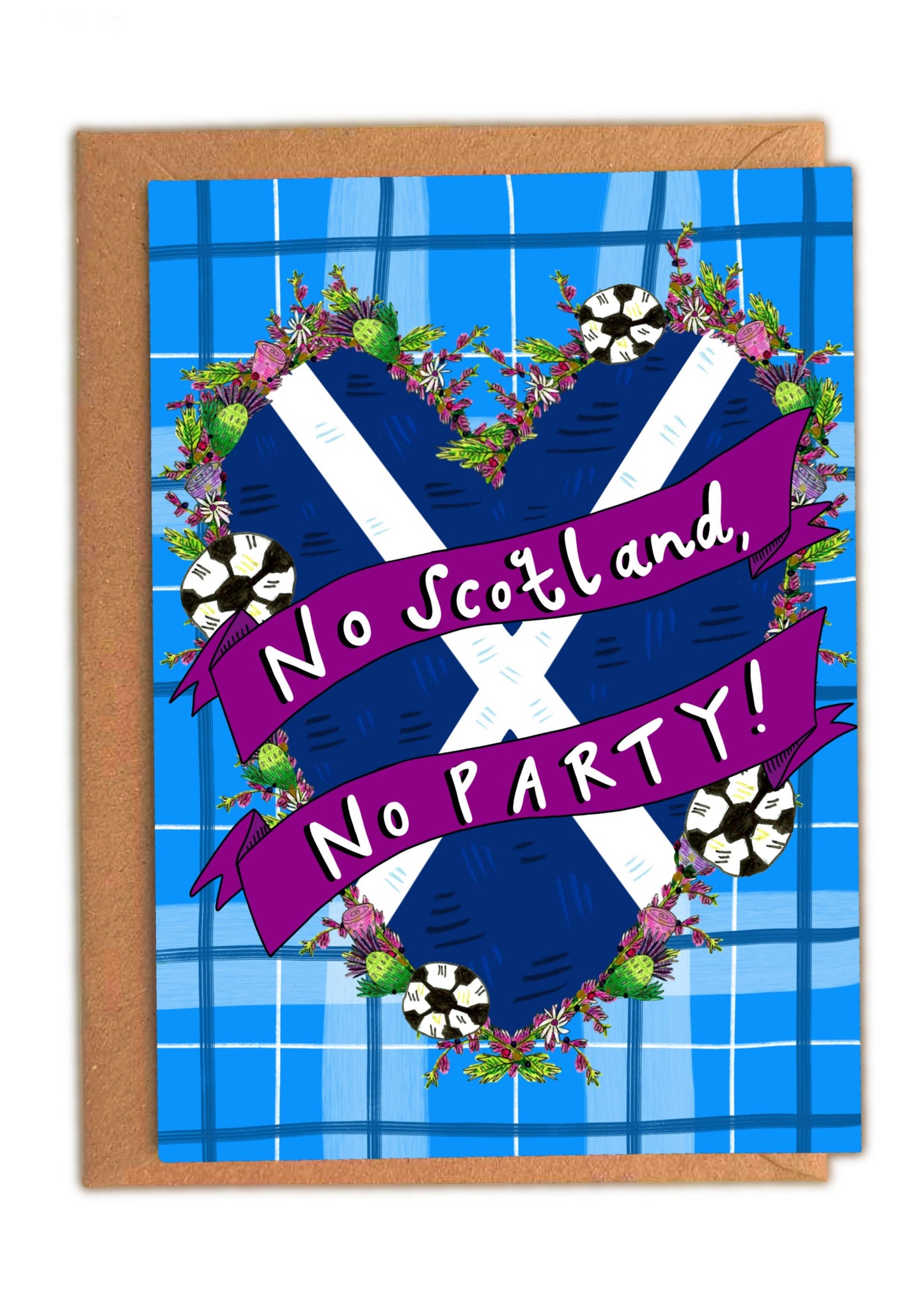 No Scotland, No Party! Scotland World Cup Greetings Card