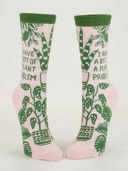 I Have A Bit Of A Plant Problem Crew Socks