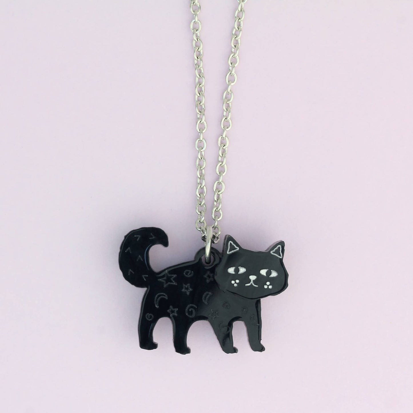 Black Cat Charm Necklace