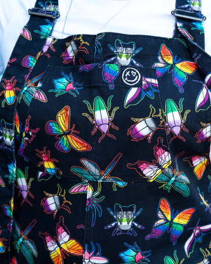 Pride Bugs Unisex Stretch Dungarees