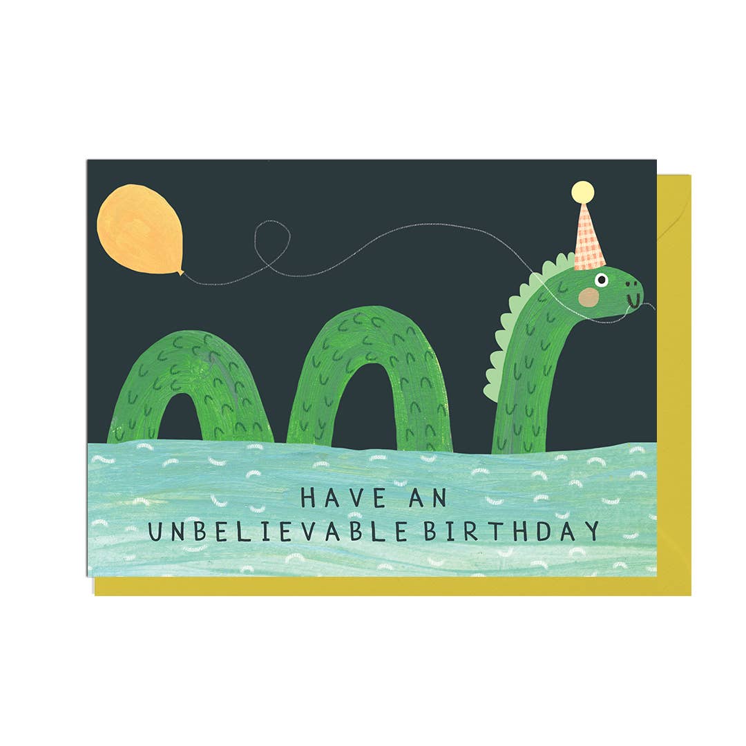 Loch Ness Scottish Inspired Birthday Greeting Card