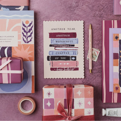 Bookish Birthday Card