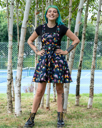 Pride Bugs Flared Pinafore Dress