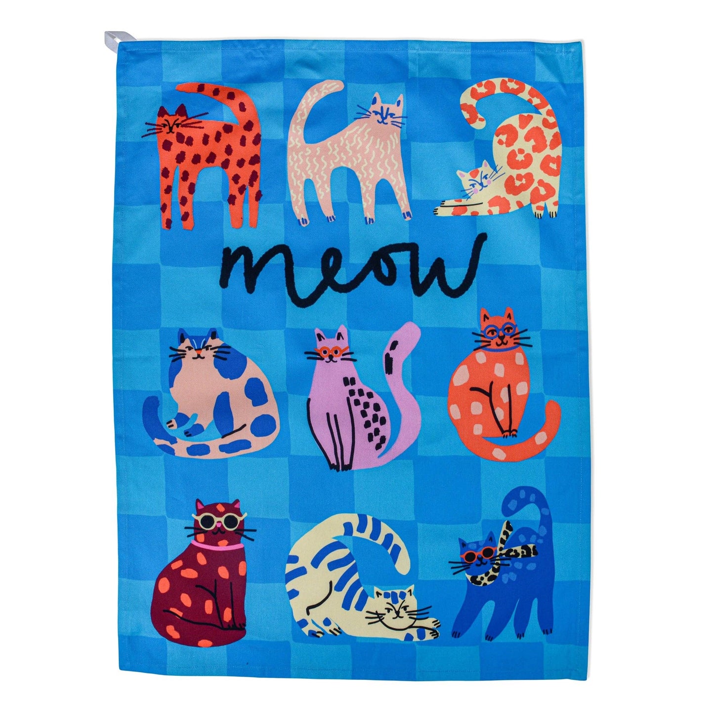 Meow Cats Hijinx Tea Towel