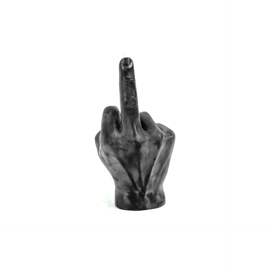 Candle - Middle Finger - Wax - Black - 570gram - 10x9x17cm: Black