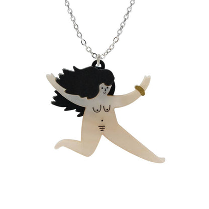 Nudie Lady Necklace in Peach