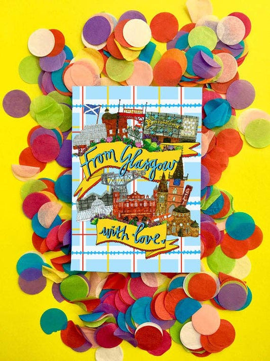 From Glasgow With Love Greetings Card