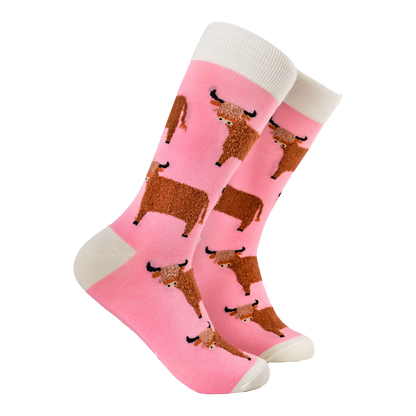 Fluffy Wee Hairy Coo Highland Cow Unisex Socks