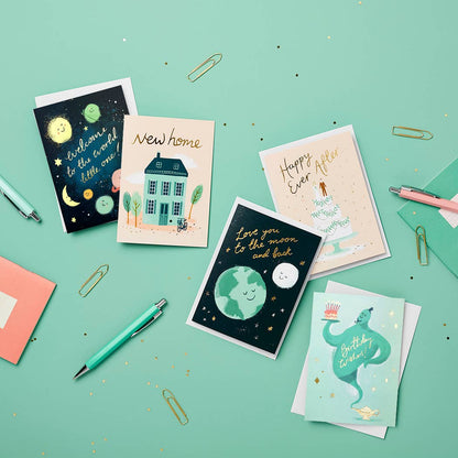 Welcome Little One New Baby Foiled Card
