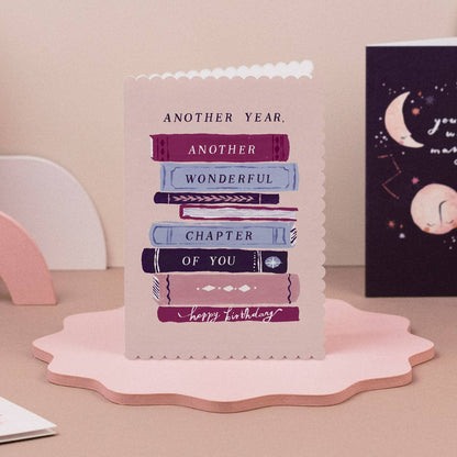 Bookish Birthday Card